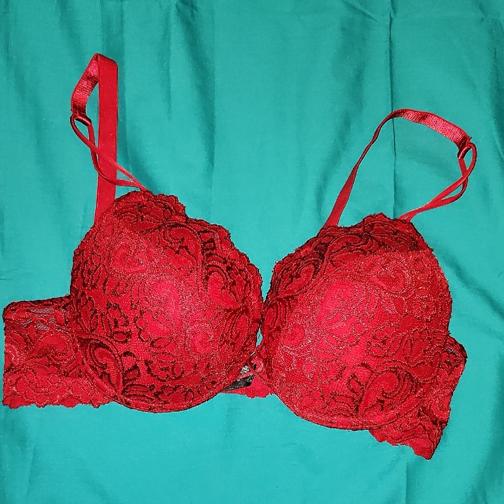 Smart & Sexy Red Lace Bra